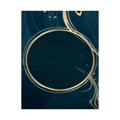 Gold Circle Marble Art Poster Matte Vertical Poster | Wall Art, Modern Minimal