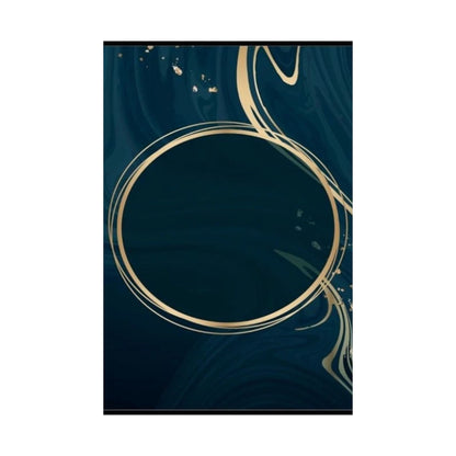 Gold Circle Marble Art Poster Matte Vertical Poster | Wall Art, Modern Minimal