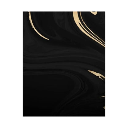 Black Marble Gold Swirl Matte Vertical Poster | Abstract Wall Art