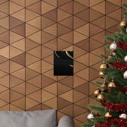 Black Marble Gold Swirl Matte Vertical Poster | Abstract Wall Art